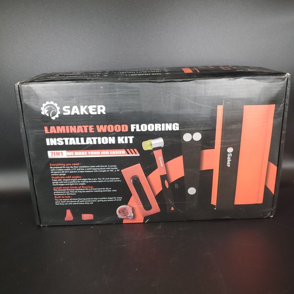 Saker Laminate Wood Flooring Installation Kit 7-in-1 Brand New